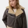 Faux shearling bikerjacka Faux shearling bikerjacka
