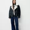 Faux shearling bikerjacka Faux shearling bikerjacka