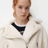 Faux shearling bikerjacka Faux shearling bikerjacka