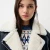 Faux shearling bikerjacka Faux shearling bikerjacka