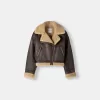 Faux shearling bikerjacka Faux shearling bikerjacka