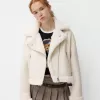 Faux shearling bikerjacka Faux shearling bikerjacka