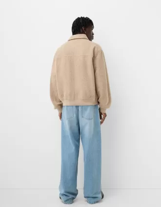 Faux shearling jacka