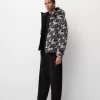 Faux shearling jacka med tryck Faux shearling jacka med tryck