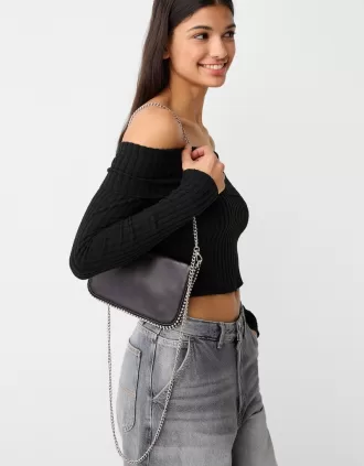 Flervägs crossbody-väska i lädereffekt Flervägs crossbody-väska i lädereffekt