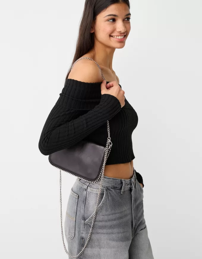 Flervägs crossbody-väska i lädereffekt Flervägs crossbody-väska i lädereffekt