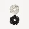 Förpackning med 2 scrunchies Förpackning med 2 scrunchies
