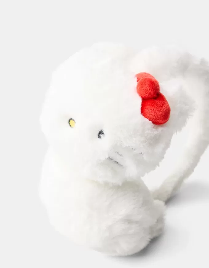 Fuskpäls Hello Kitty hörselkåpor