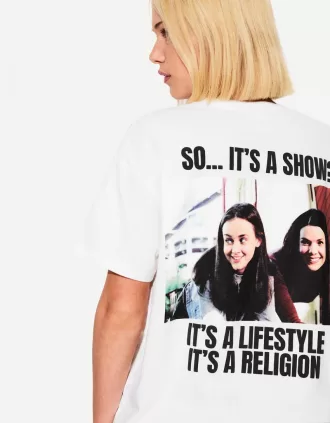 Gilmore Girls tryckt kortärmad T-shirt