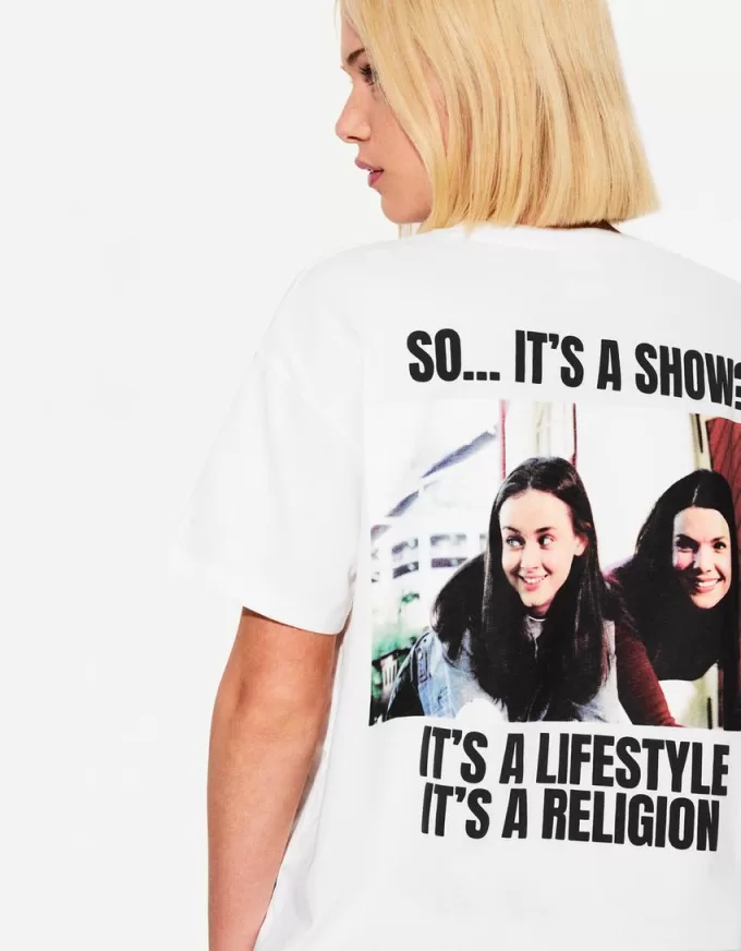 Gilmore Girls tryckt kortärmad T-shirt Gilmore Girls tryckt kortärmad T-shirt