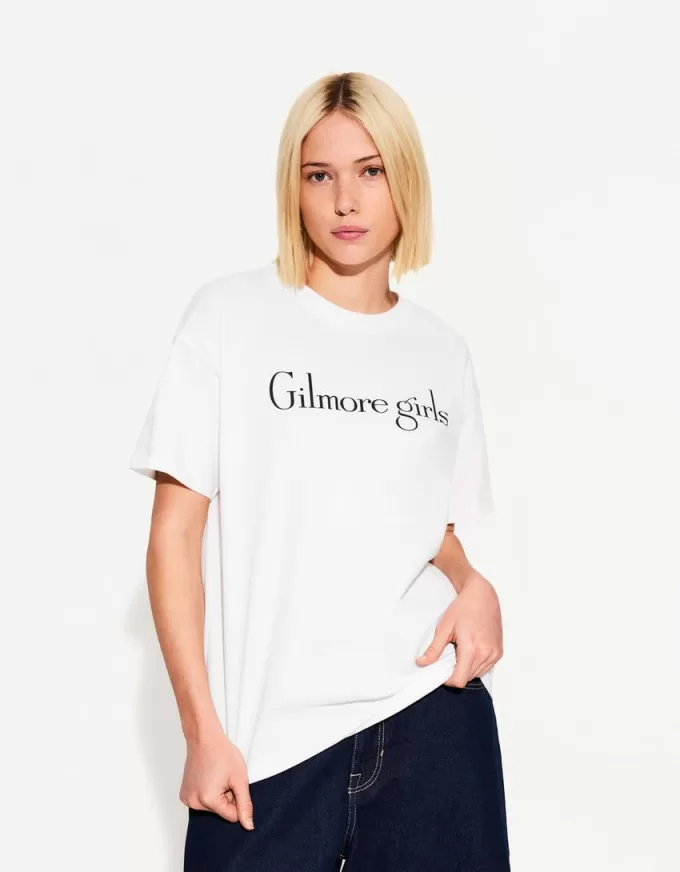 Gilmore Girls tryckt kortärmad T-shirt Gilmore Girls tryckt kortärmad T-shirt