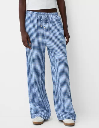 Gingham rutiga byxor