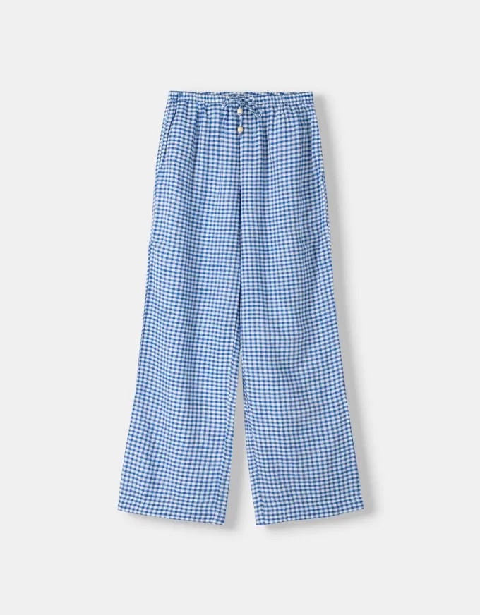 Gingham rutiga byxor