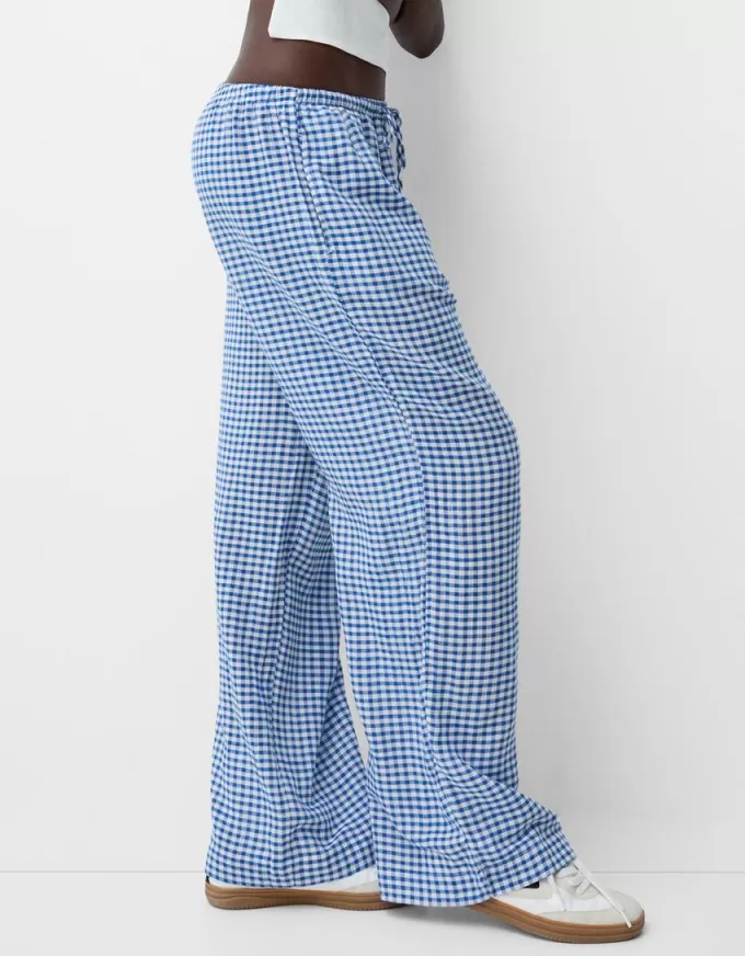Gingham rutiga byxor