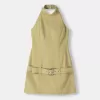 Halter miniklänning med skärp Halter miniklänning med skärp