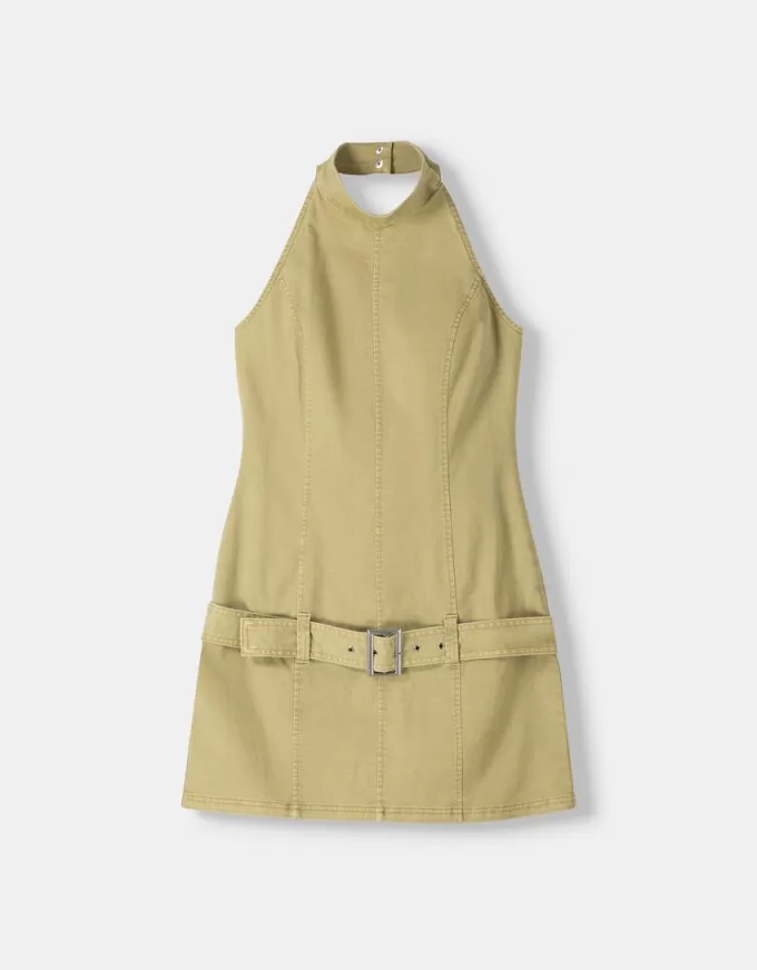 Halter miniklänning med skärp Halter miniklänning med skärp