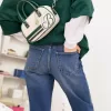 Höga mom-jeans med avslappnad passform