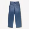 Höga mom-jeans med avslappnad passform
