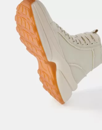 Höga sneakers med tjock sula