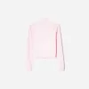 Höghalsad sweatshirt med dragkedja