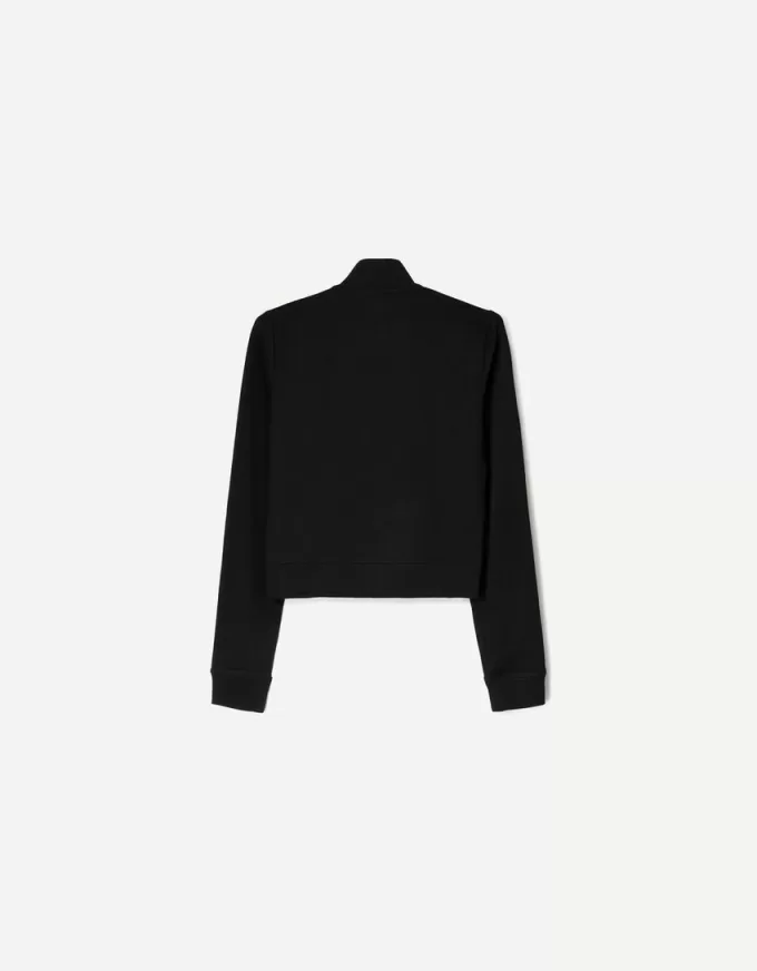 Höghalsad sweatshirt med dragkedja Höghalsad sweatshirt med dragkedja