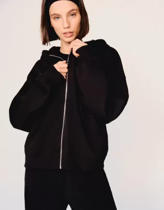 Hoodie med dragkedja