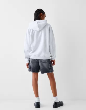 Hoodie med dragkedja