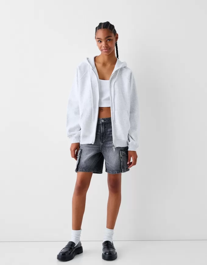 Hoodie med dragkedja Hoodie med dragkedja