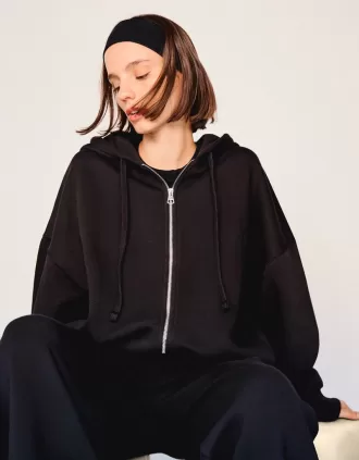 Hoodie med dragkedja