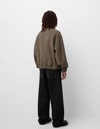 Houndstooth filt texturjacka