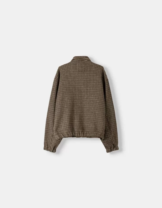 Houndstooth filt texturjacka Houndstooth filt texturjacka