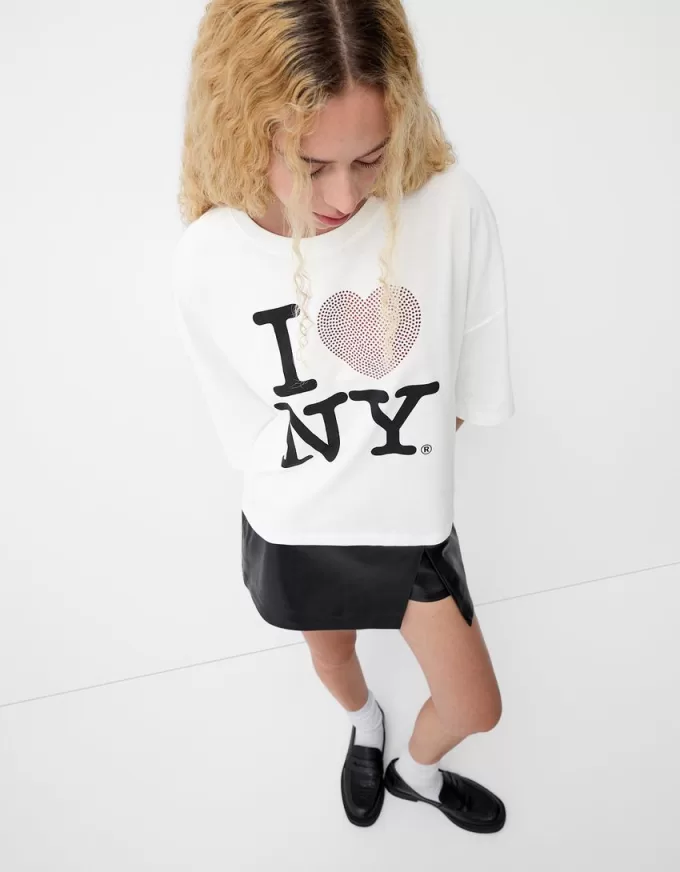 I Love New York T-shirt med mellanlånga ärmar I Love New York T-shirt med mellanlånga ärmar