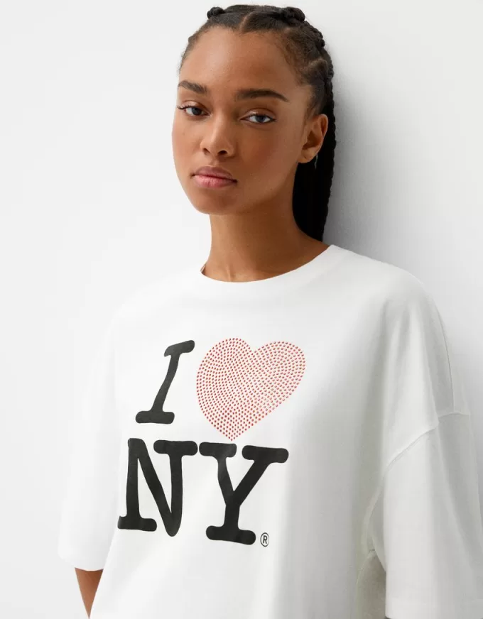 I Love New York T-shirt med mellanlånga ärmar I Love New York T-shirt med mellanlånga ärmar