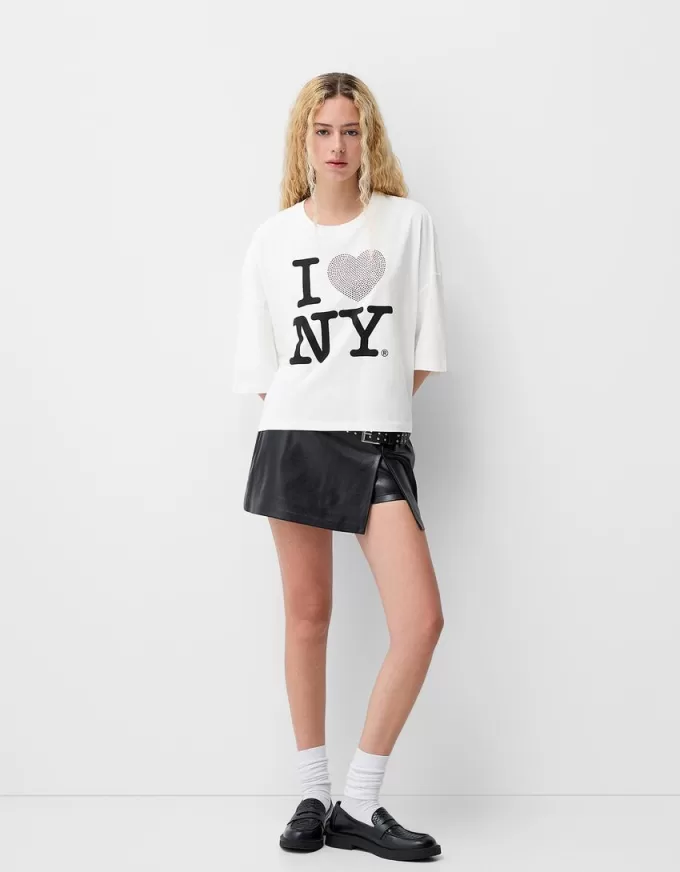 I Love New York T-shirt med mellanlånga ärmar I Love New York T-shirt med mellanlånga ärmar