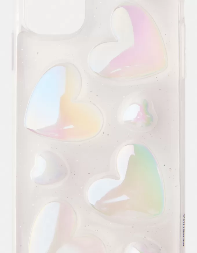 Iriserande hjärta iPhone skal