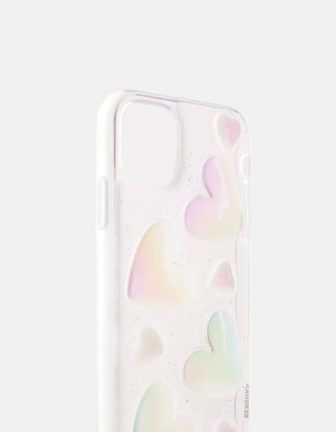 Iriserande hjärta iPhone skal