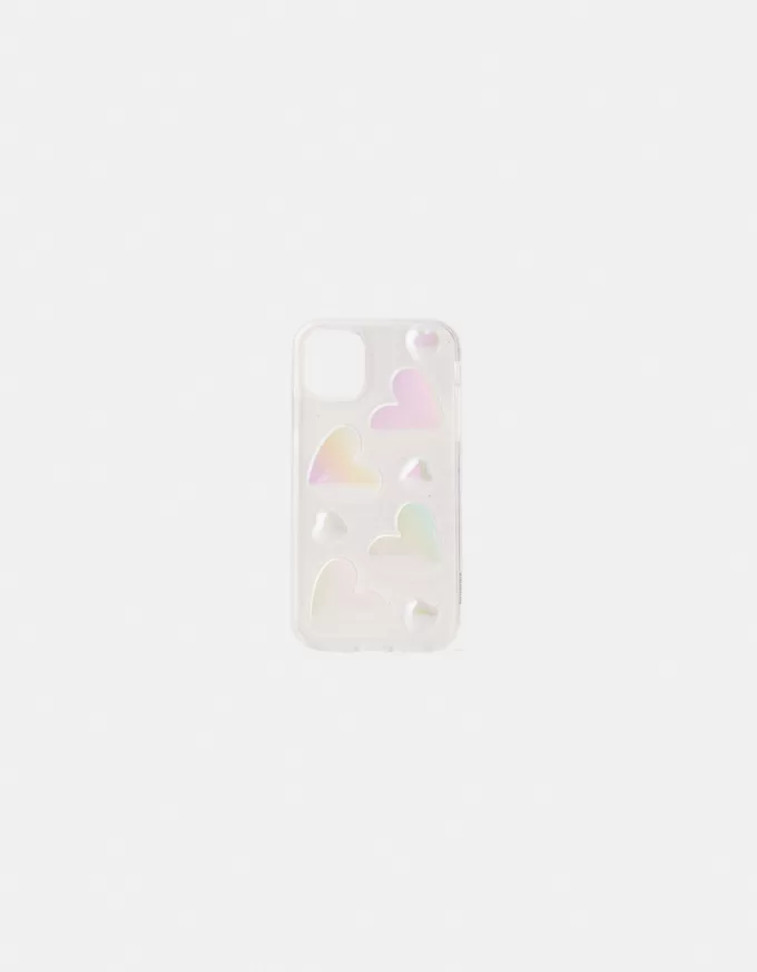Iriserande hjärta iPhone skal