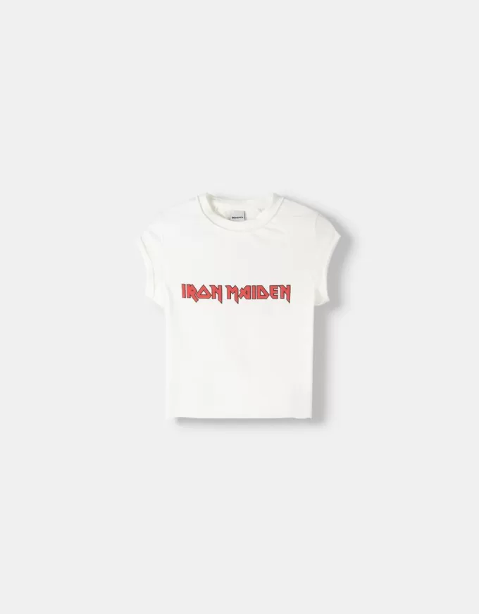 Iron Maiden beskuren kortärmad T-shirt Iron Maiden beskuren kortärmad T-shirt