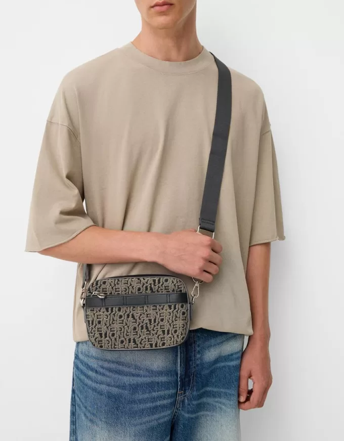 Jacquard crossbody-väska Jacquard crossbody-väska