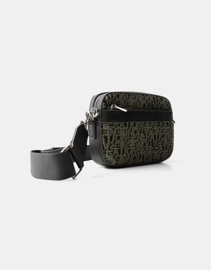 Jacquard crossbody-väska Jacquard crossbody-väska