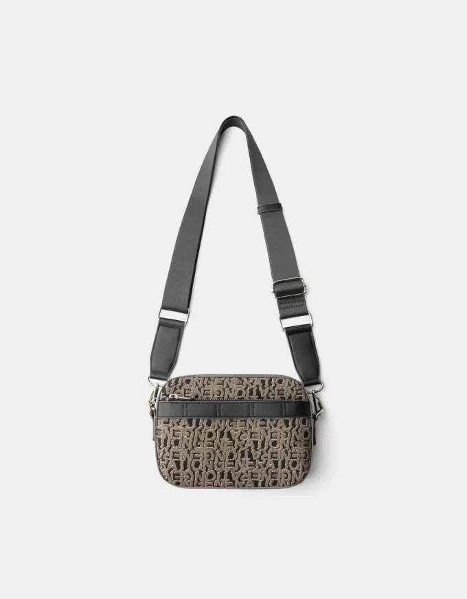 Jacquard crossbody-väska Jacquard crossbody-väska