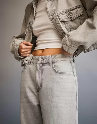 Jeans med breda fat