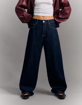 Jeans med breda fat