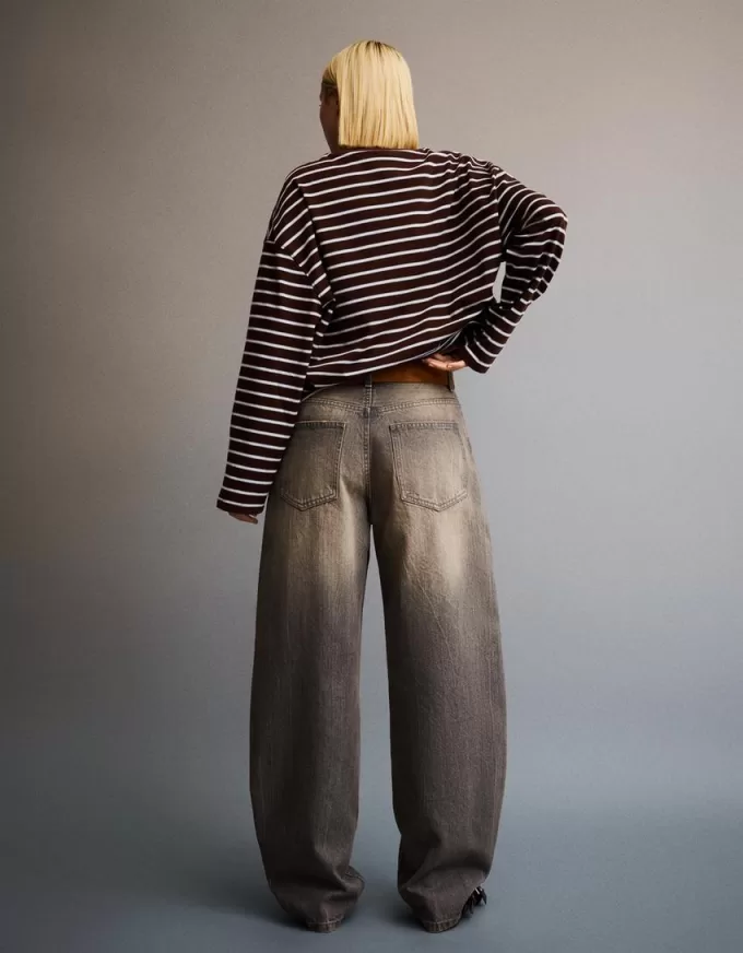 Jeans med breda fat
