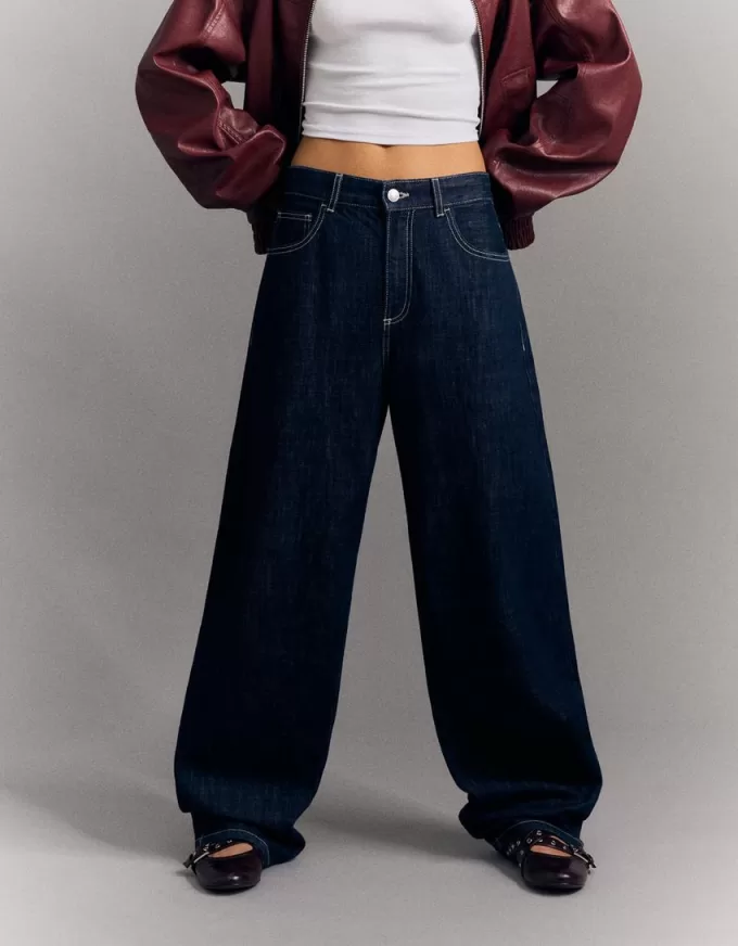 Jeans med breda fat Jeans med breda fat