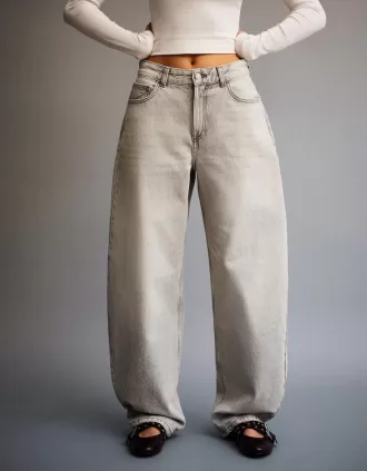 Jeans med breda fat
