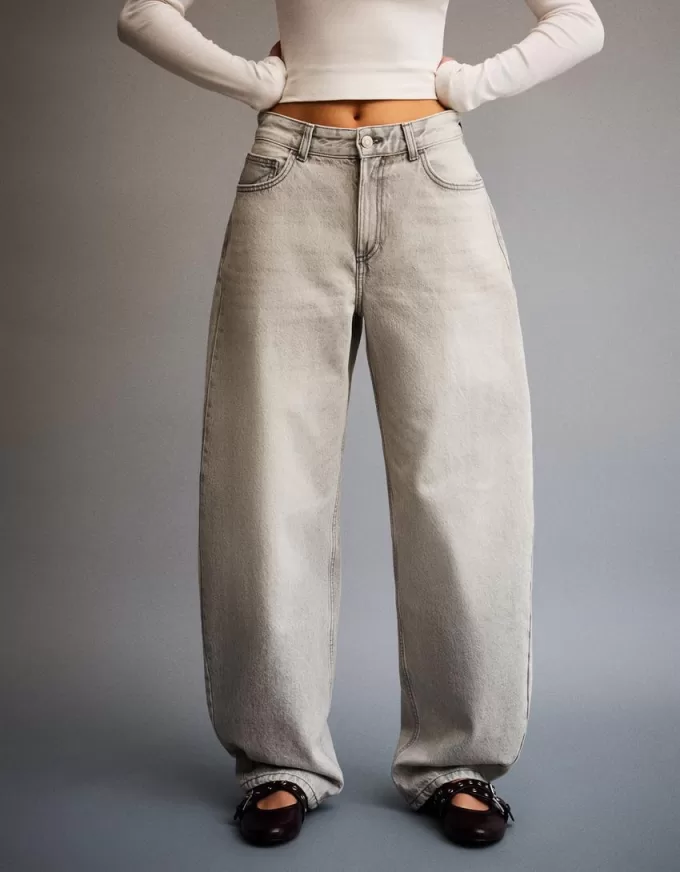 Jeans med breda fat