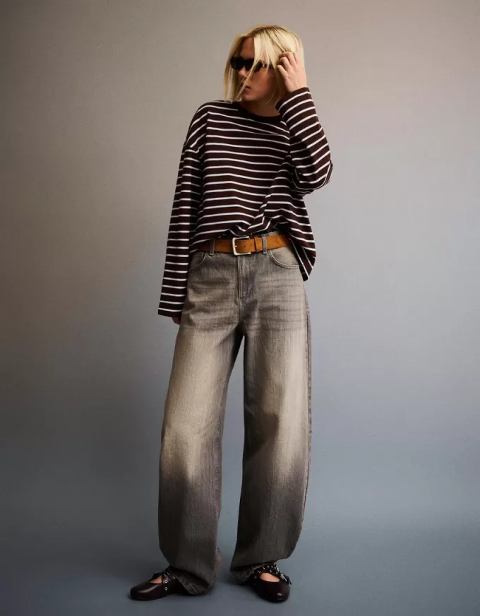 Jeans med breda fat