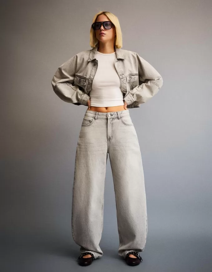 Jeans med breda fat Jeans med breda fat