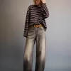 Jeans med breda fat